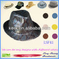 LSF41, Lentejuelas Decorativas hechas de Algodón / Poliéster Fedora Hat